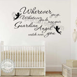 Guardian Angel Saying Wall Decals size 60x90 df5204
