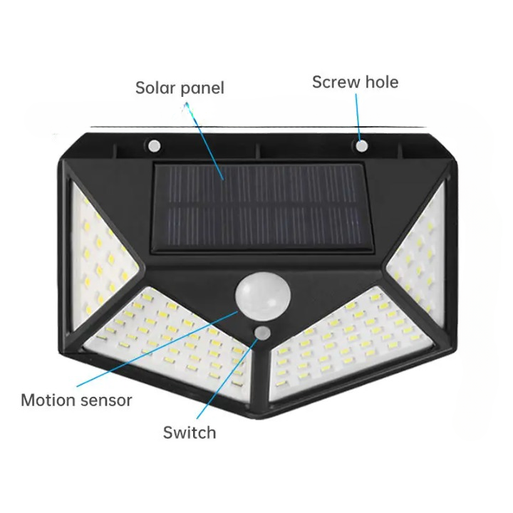 Solar Interaction Light | Solar charging Led Induction Motion sensor wall lamp for Outdoor Garden Courtyard BK-100