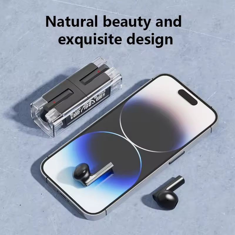 TWS BH15 music wireless Bluetooth ear buds | Transparent Wireless Bluetooth earphones, earbuds, headset for Men and women (Random color)