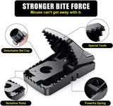 Best Seller  Catcher Automatic Spring Reusable Plastic Black Rat Mice Mouse Traps