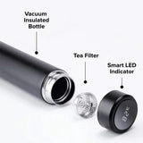 Temperature Display Vacuum Insulated Water Bottle Thermo Flask Made of Premium Stainless Steel Coffee Cup -500 ml (Random Color)