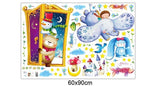 XL8218 magic door wall cartoon animal paradise kindergarten living room background decorative painting self adhesive wallpaper