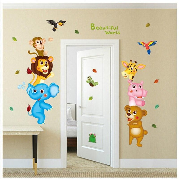 RELIZA WALL STICKER ANIMAL ANIMAL KIDS ZOO LION WALL STICKER XL8207