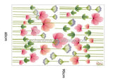 Ay928 China Supplier Removable Beautiful Flower Vinyl Wall Paper Sticker For Room Decoration