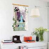 Windows Lavender 3D wall sticker PVC removable waterproof creative sticker, bedroom living room fresco SK9022B