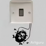SYGA Set of 1 Switch Board Wall Sticker Modern Art Stickers