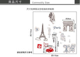 Wall Sticker I Love Paris PVC Wall Paper Removeable Wall Decor Ay9104
