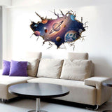 SK9066A 3D Space,The astronauts decorative wall stickers /wall decal