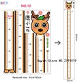 Sks6088 180cm 10 Kinds Cartoon Animals Height Stickers Friendly Animal Wall Stickers Cat Dog Rabbit Height Stickers for Kids Room