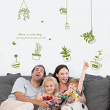 Hanging Plant Wall Sticker size 50x70 xh4305