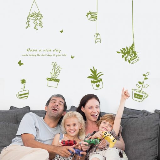Hanging Plant Wall Sticker size 50x70 xh4305
