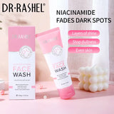 DR RASHEL Niacinamide Whitening Fade Dark Spots Face Wash | Brightening Lightening Facial Clean, 100g