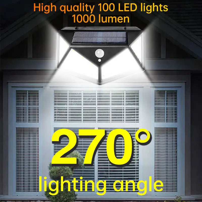 Solar Interaction Light | Solar charging Led Induction Motion sensor wall lamp for Outdoor Garden Courtyard BK-100