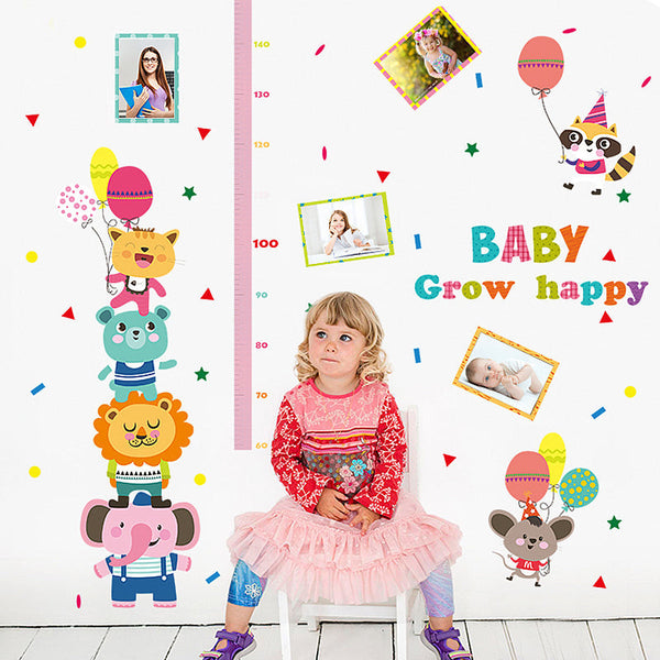 Grow happy height chart sticker