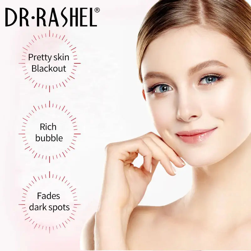 DR RASHEL Niacinamide Whitening Fade Dark Spots Face Wash | Brightening Lightening Facial Clean, 100g