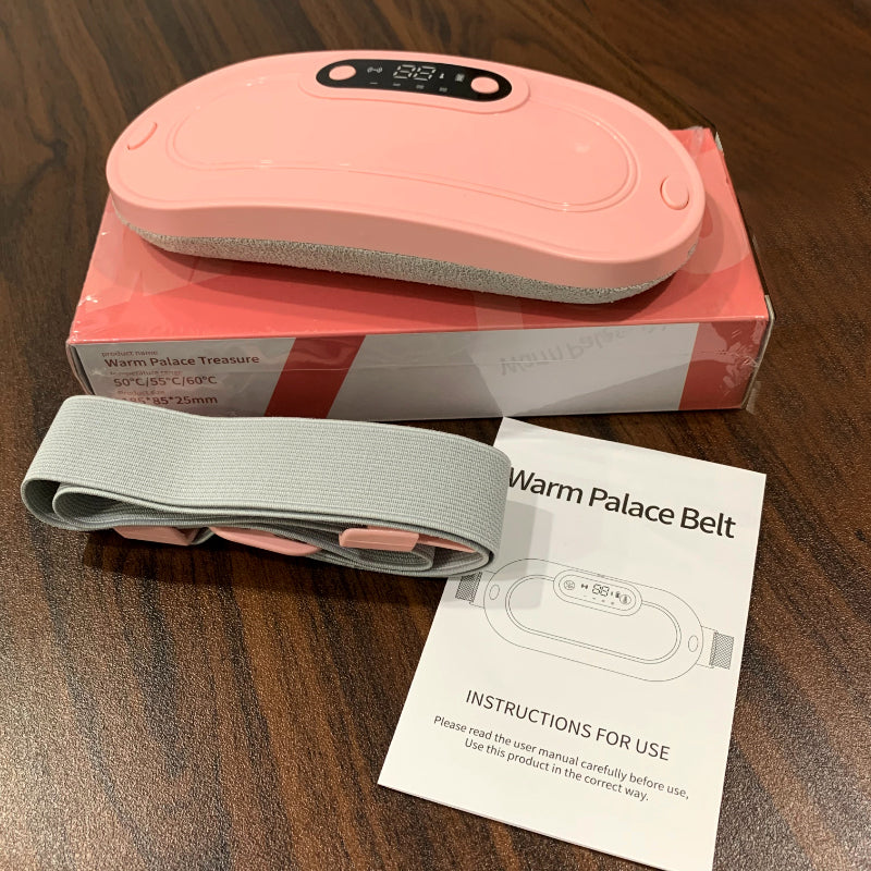 Heating and Vibrating Digital Period Pad for Healing Period Cramps - Women's Care pin Relief.