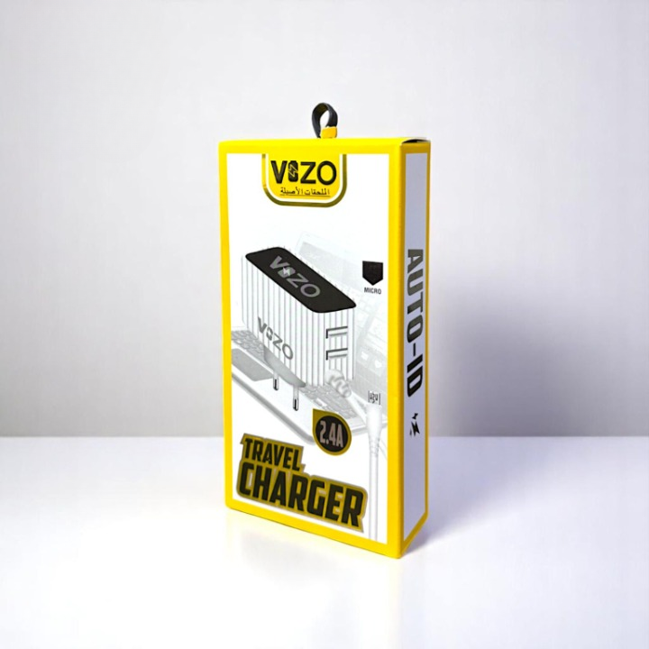 Kw300 2.4A Fast Travel Charger | Android Phone Charger with Data Cable -KW300 – Dual USB Wall Charger with Built-in Micro USB Cable - Charger For Mobile Phone