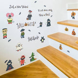 Kawaii Cartoon Halloween PVC Wall Stickers For Kids Bedrooms Window Background size 50x70 sk7123
