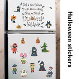 Kawaii Cartoon Halloween PVC Wall Stickers For Kids Bedrooms Window Background size 50x70 sk7123
