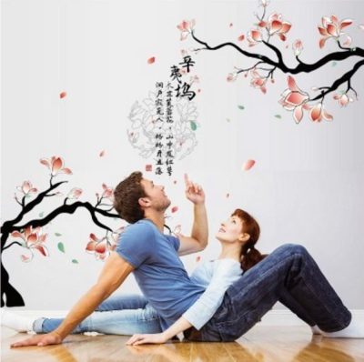 MJ8016 FLOWERWALLSTICKER