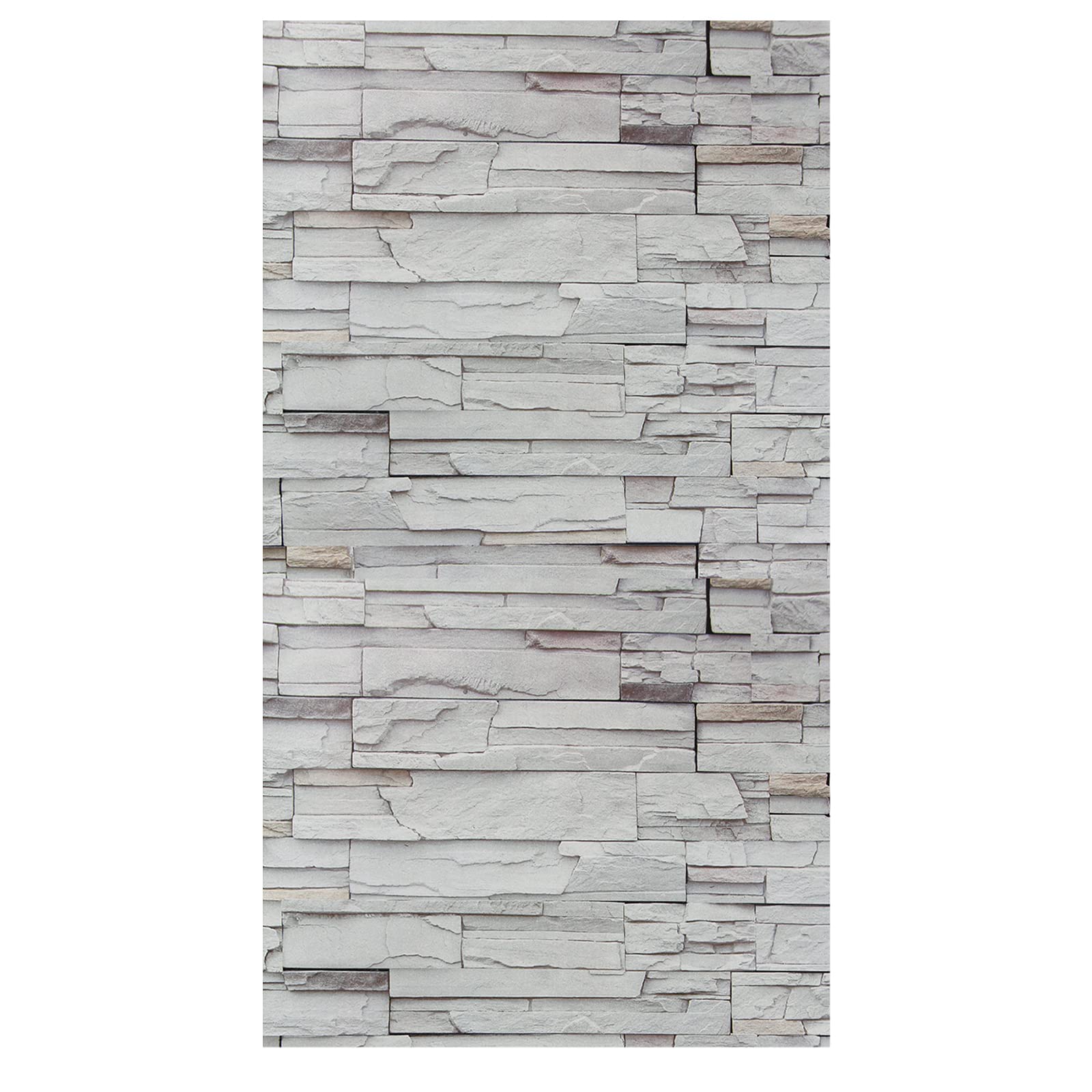 Gray Brick Wallpaper Peel and Stick Brick Contact Paper Self Adhesive Wallpaper Removable Wallpaper 3D Textured Faux Brick Wallpaper for Home Bedroom (45 x 845 cm), (332 inche x 18 inche)