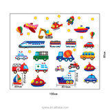 Cartoon Wall Stickers Cars Train Motor Wall Art Children Sticker Cute Cartoon Decorative DIY Art kids Sticker