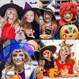 Halloween Party Body Sticker, Exquisite Pattern Face Sticker Non Toxic Harmless Cartoon Cute for Cosplay Party for Costume Ball for Boys Girls for Kid Adult(#2)