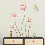 Modern Chinese Style Decoration Wall Tv Background Mural Wall Stickers Home Decor Living Room Stickers Muraux