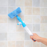 3 in 1 Fiber Wiper Sprayer  Wash, Wipe and Soak | Window Squeegee Kit, Cleaning Tool with Detachable Microfiber Cloth Rubber Scraper &amp; Sprayer, Portable Window Cleaner Combo for Car, (Random color)