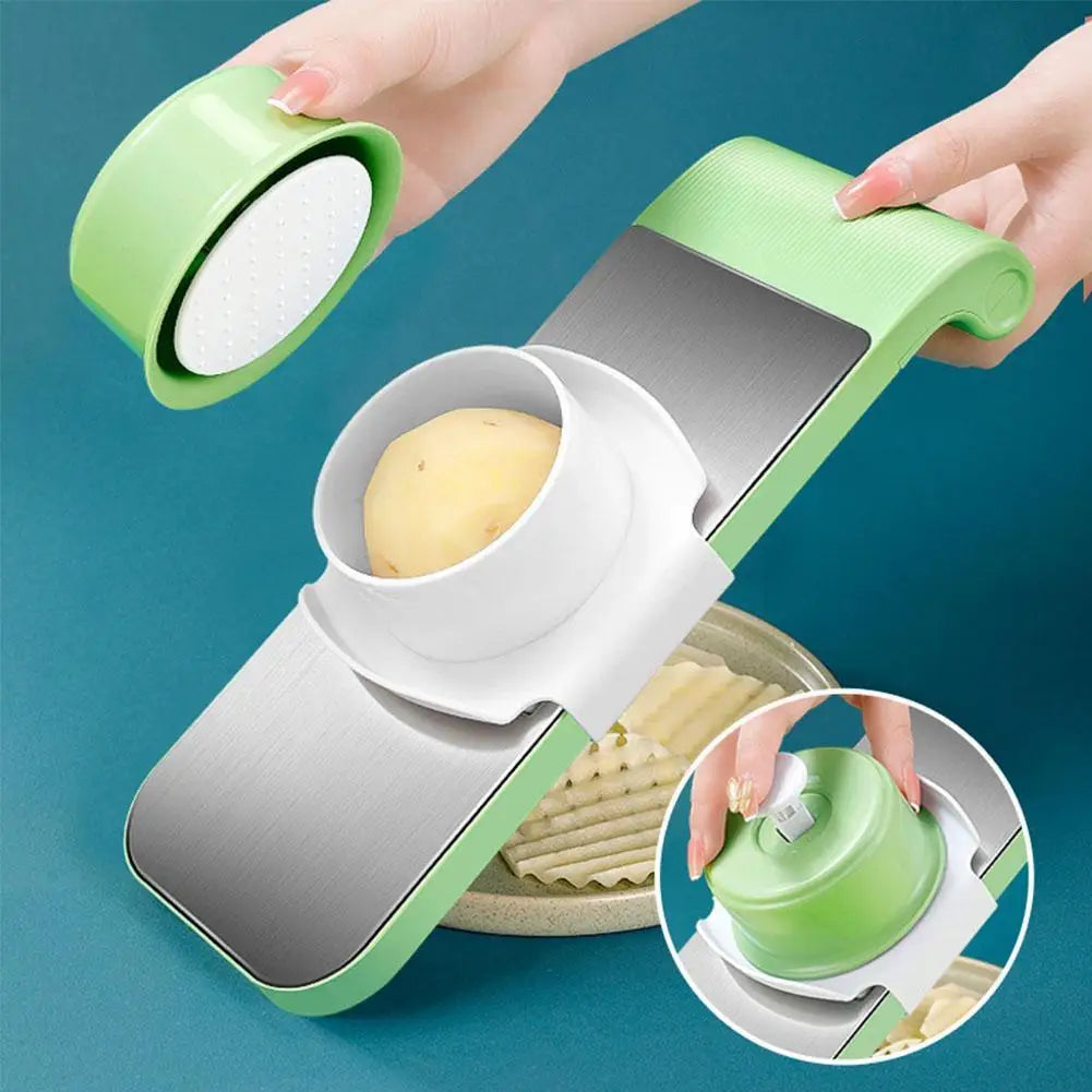 Stainless Steel Multifunctional Vegetable Cutter Grater For Vegetables Slicers Shredders Peeler Carrot Fruit Vegetable Cutting Kitchen Tool.(random color )