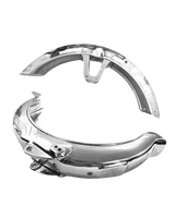 Mudguard Front &amp; Back Set 70CC Motorcycle Metal Chrome Material Front Back Mudguard Set