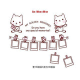 JM7103 Photo Frame Wall Stickers Home Decor Cute Decals Quotes Kids DIY Adesivo de Parede Removable Mixable