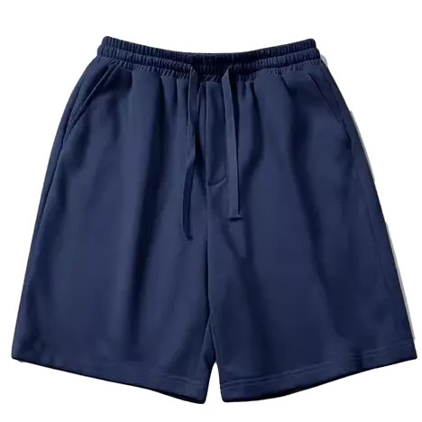 Men’s Navy Blue Jersey Shorts – Comfortable Casual Wear - M