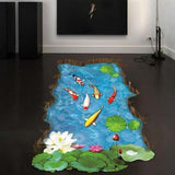 Ready Wall Stiker 60X90 Xh9219 Fish Lotus Pool Walstiker Wallsticker -Berkualitas