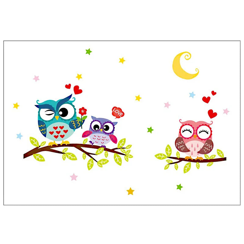 Removable Owl Wall Sticker Self Adhesive Cute Wallpaper 30x40cm Modern Wall Sticker for Living Room Kitchen Bathroom Home Decor - AliExpress 15