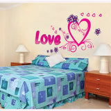 Romance De Moure Stickers Wallpaper Happy Valentine's Day Household Adornment To Wall Stickers Pvc Decoration Household Wallpape - Wall Stickers -