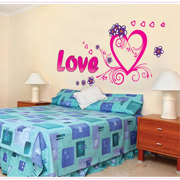 Romance De Moure Stickers Wallpaper Happy Valentine's Day Household Adornment To Wall Stickers Pvc Decoration Household Wallpape - Wall Stickers -