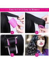 Magic Hair Roller Self-Grip Holding Rollers Hairdressing Curlers Hair Design Sticky Cling Style (12 Pcs) (random color)