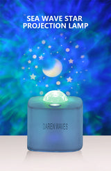 Ocean Light Projector for Bedroom Led Star Galaxy Sky Wave Color Rotating Underwater Wall Projection (random color)