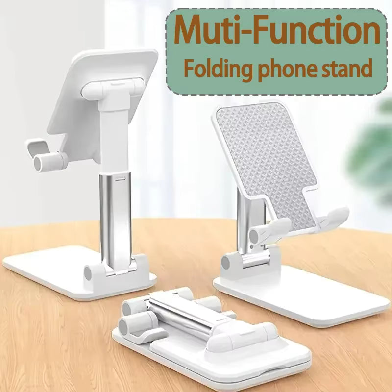 Flexible Mobile Holder Universal Phone Stand, Adjustable Foldable Pocket Size Mobile Stand for Desk, Table & Travel