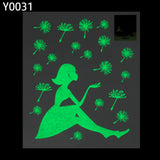 Yigo Fluorescent Luminous Wall Stickers Glow in The Dark Stars Home Decoration Eco-Friendly PVC Cartoon Wall Decal for Kids Rooms-Alphabet