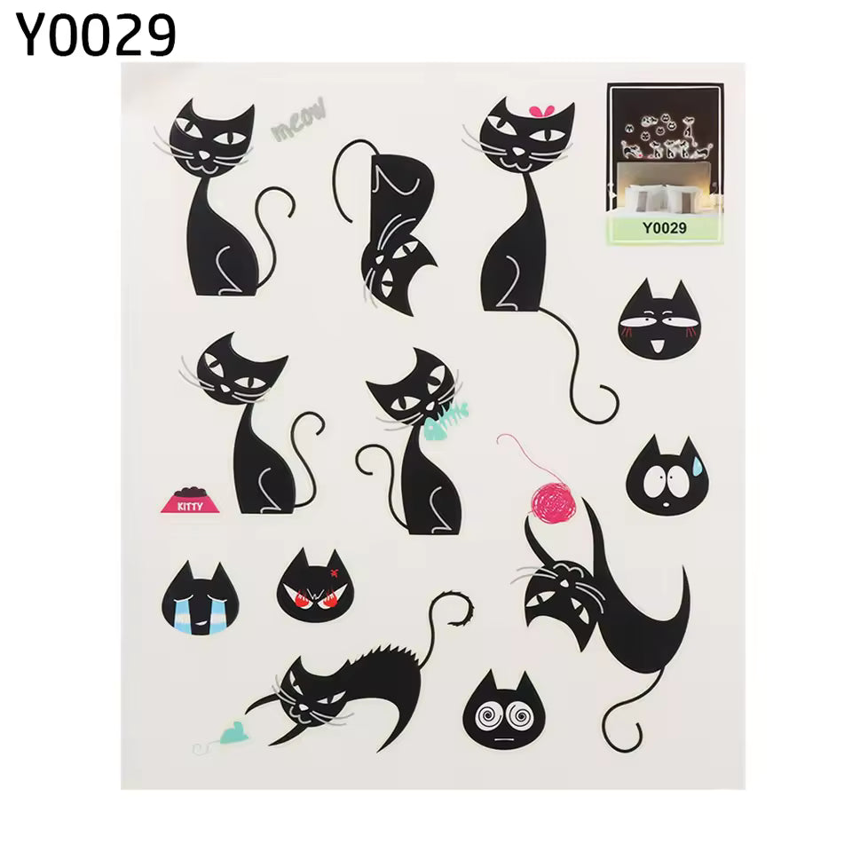 Yigo Fluorescent Luminous Wall Stickers Glow in The Dark Stars Home Decoration Eco-Friendly PVC Cartoon Wall Decal for Kids Rooms-Alphabet