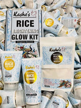 Kashe's Rice Extract Bright Glow Kit ( Rice Face Wash + Rice Scrub + Rice Mask )