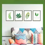 Botanical Frame Wall Decals - Custom Greenery Stickers for Dining & Bedroom size 50x70 sk7132