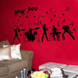 Rock Band Music Wall Stickers