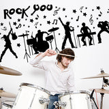 Rock Band Music Wall Stickers