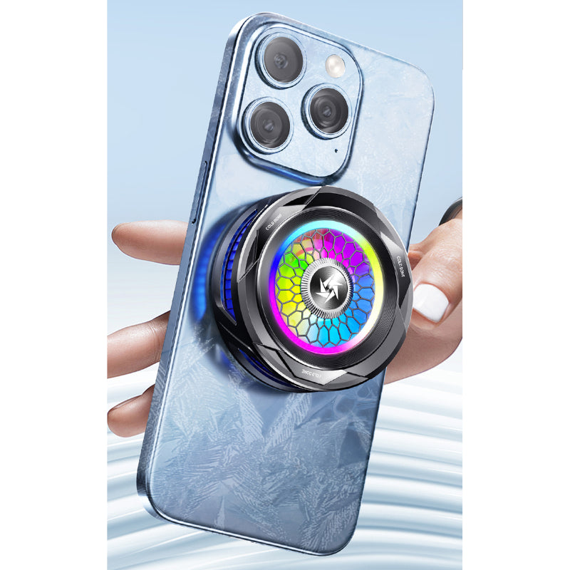 SL-25 15W High Power Mobile Phone Original Cooler Radiator With Magnetic/Clip, Fast Ice Cooling, And RGB Led Light