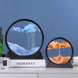 3d Moving Sandscapes Frame |  Moving Sand Lamp frame ( Random Color )7inch