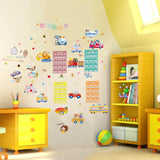 Numbers addition and subtraction table wall stickers animal cartoon children's room kindergarten early education puzzle stick
