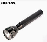 NEW EMERGENCY GePass Rechargeable LED Flashlight, 100,000 Hours of LED Life, Long Range Beam, CREE LED, Outdoor and Indoor Lights, Bright Light, Camping Torch | GeePas RL 601
